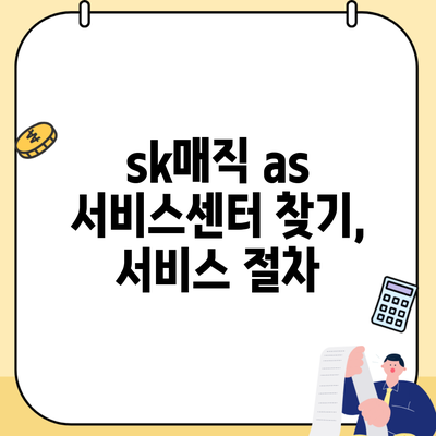 sk매직 as 서비스센터 찾기, 서비스 절차
