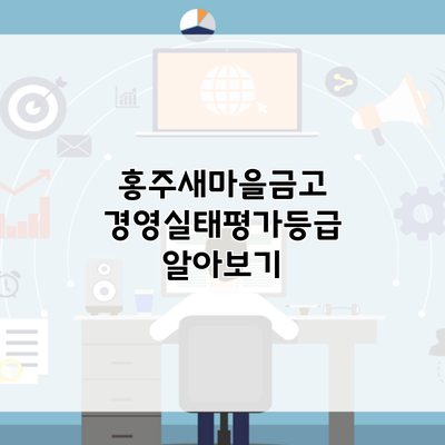 홍주새마을금고 경영실태평가등급 알아보기