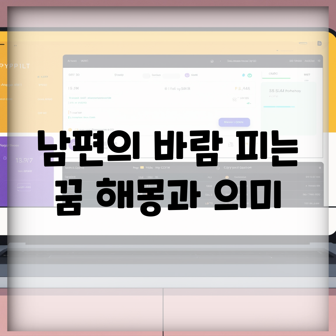 남편의 바람 피는 꿈 해몽과 의미