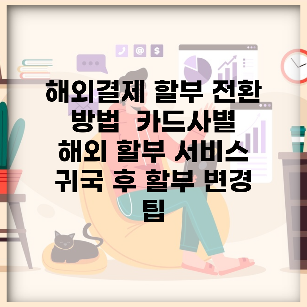 해외결제 할부 전환 방법 | 카드사별 해외 할부 서비스 | 귀국 후 할부 변경 팁