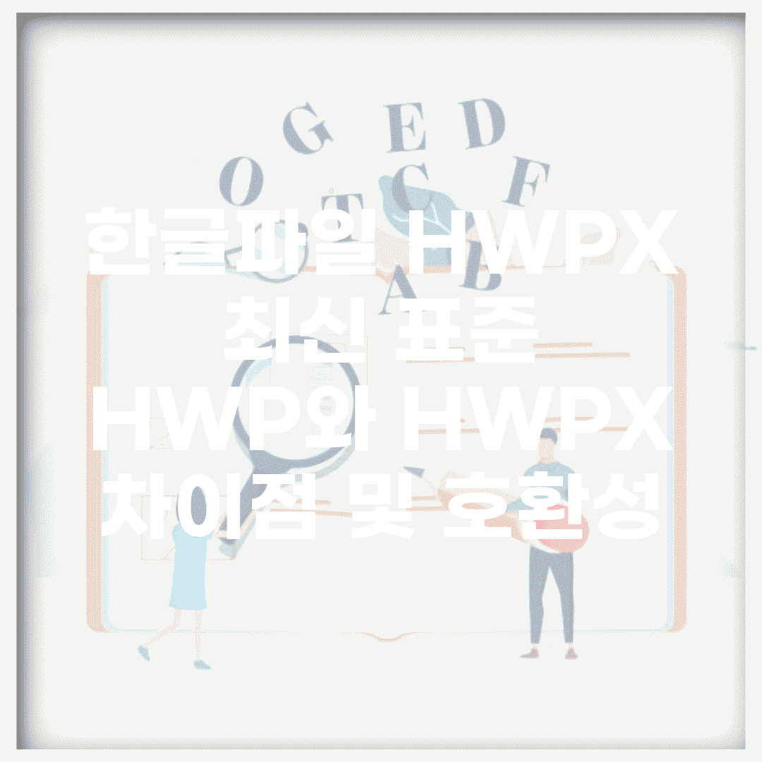 한글파일 HWPX 최신 표준 | HWP와 HWPX 차이점 및 호환성