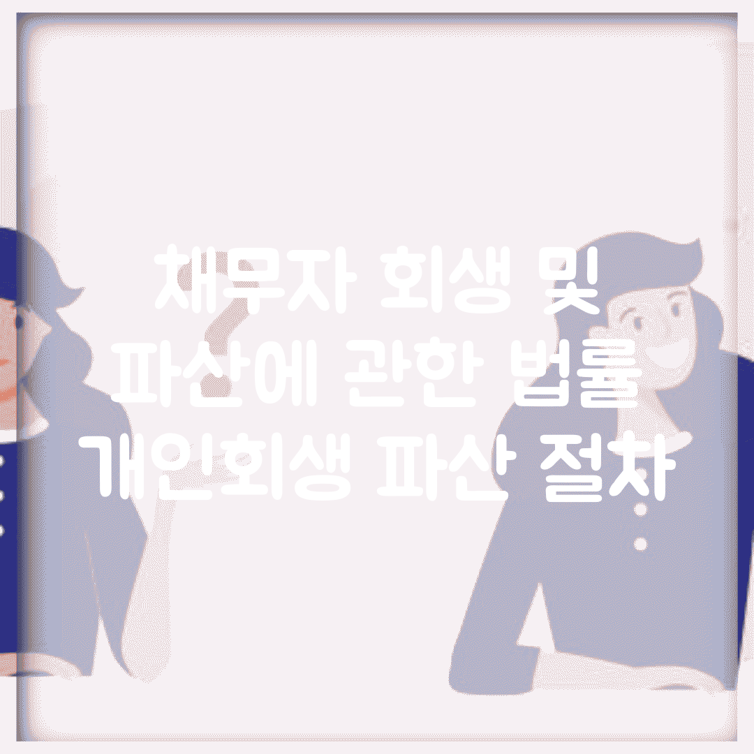 채무자 회생 및 파산에 관한 법률 | 개인회생 파산 절차