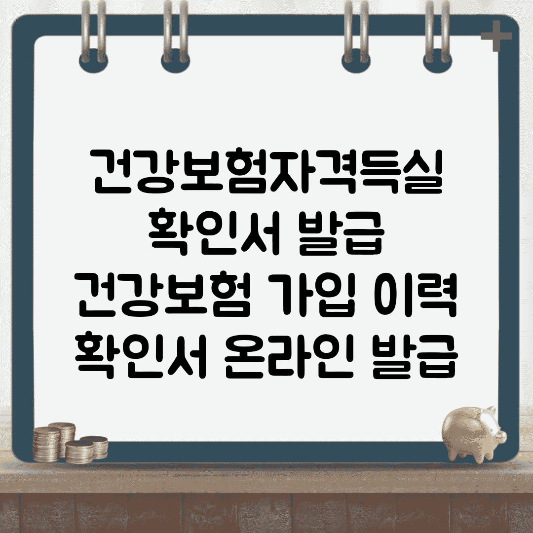 건강보험자격득실 확인서 발급 | 건강보험 가입 이력 확인서 온라인 발급