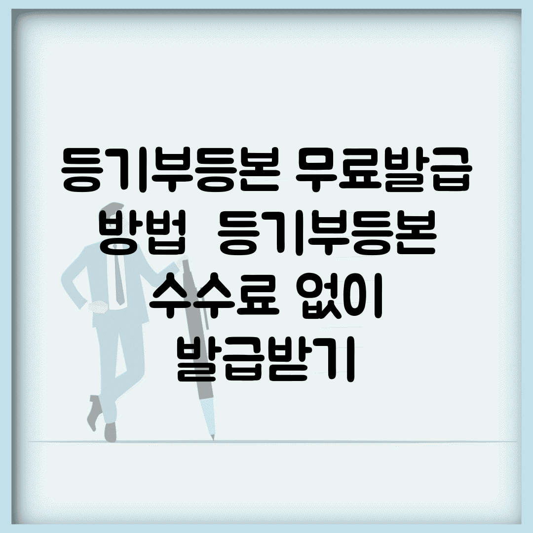 등기부등본 무료발급 방법 | 등기부등본 수수료 없이 발급받기
