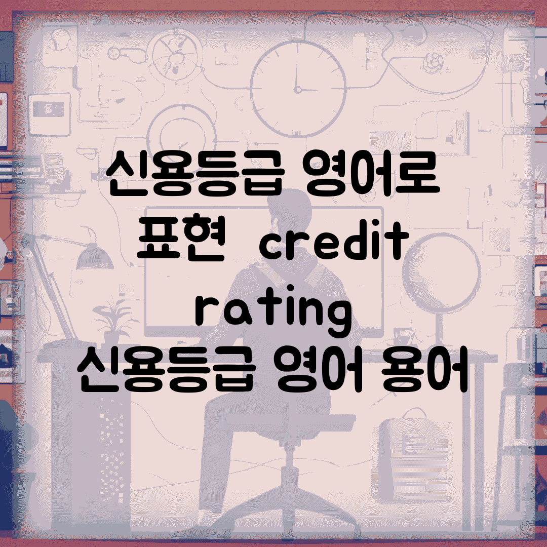 신용등급 영어로 표현 | credit rating 신용등급 영어 용어