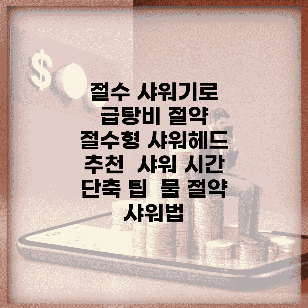 절수 샤워기로 급탕비 절약 | 절수형 샤워헤드 추천 | 샤워 시간 단축 팁 | 물 절약 샤워법