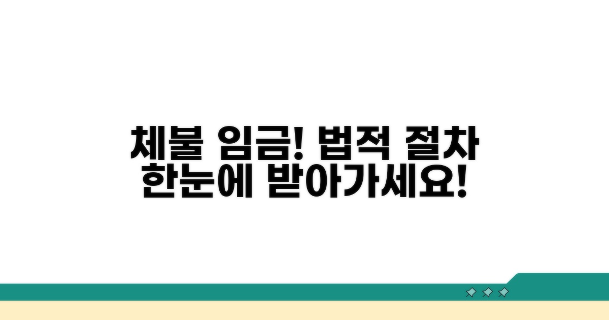 체불 임금, 법적 절차 안내