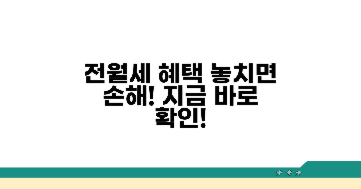 전월세 지원 혜택, 놓치지 마세요