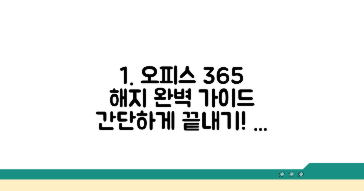 오피스 365 해지 절차 상세 안내