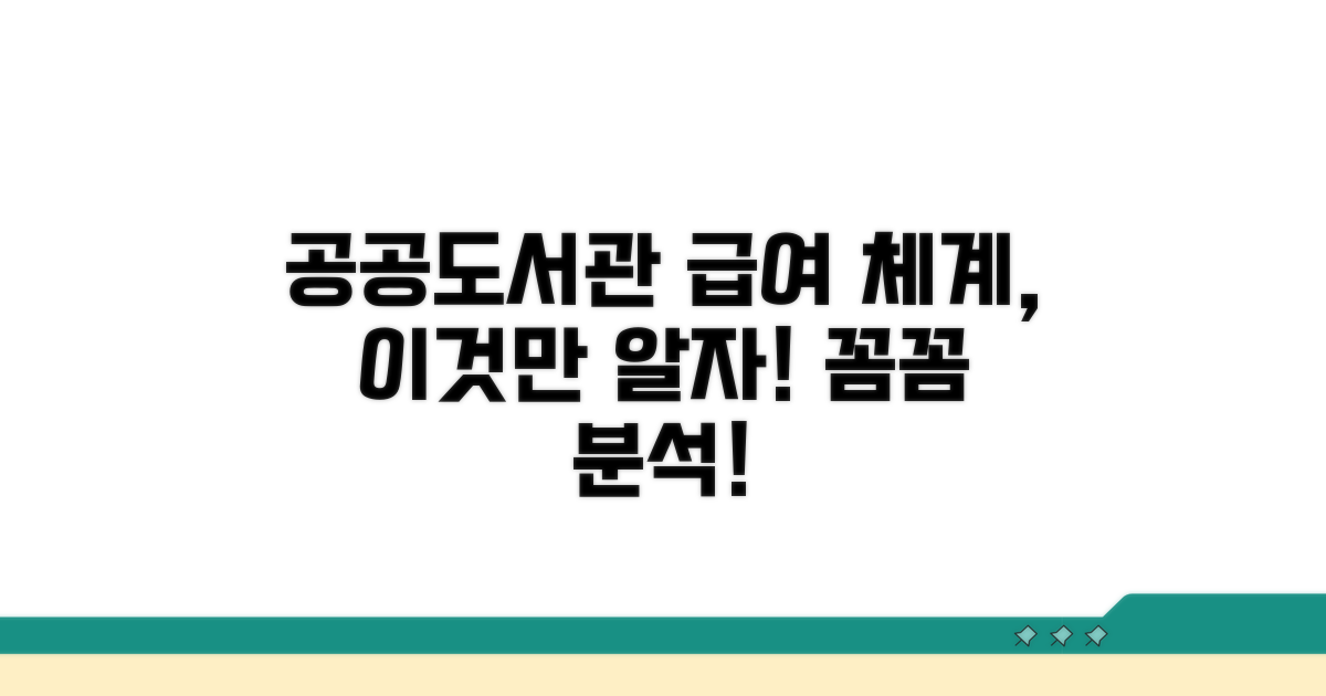 공공도서관 급여 체계 이해