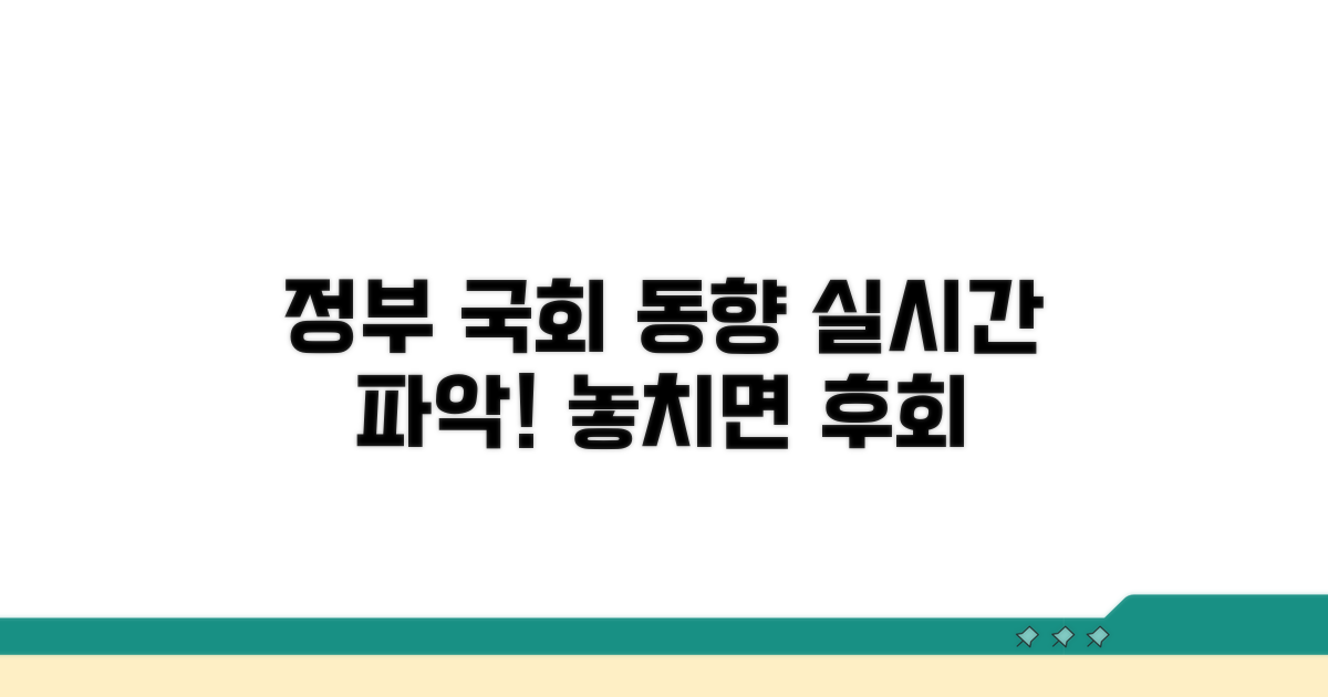 정부와 국회 움직임 파악