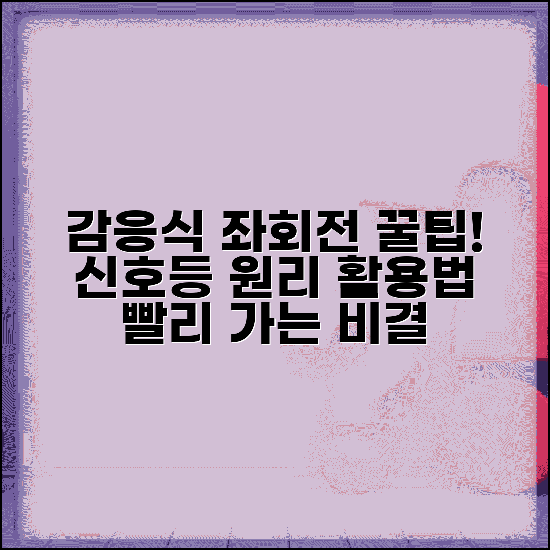 좌회전 감응 신호 작동 원리 이용 | 감응식 좌회전 완벽 활용 가이드