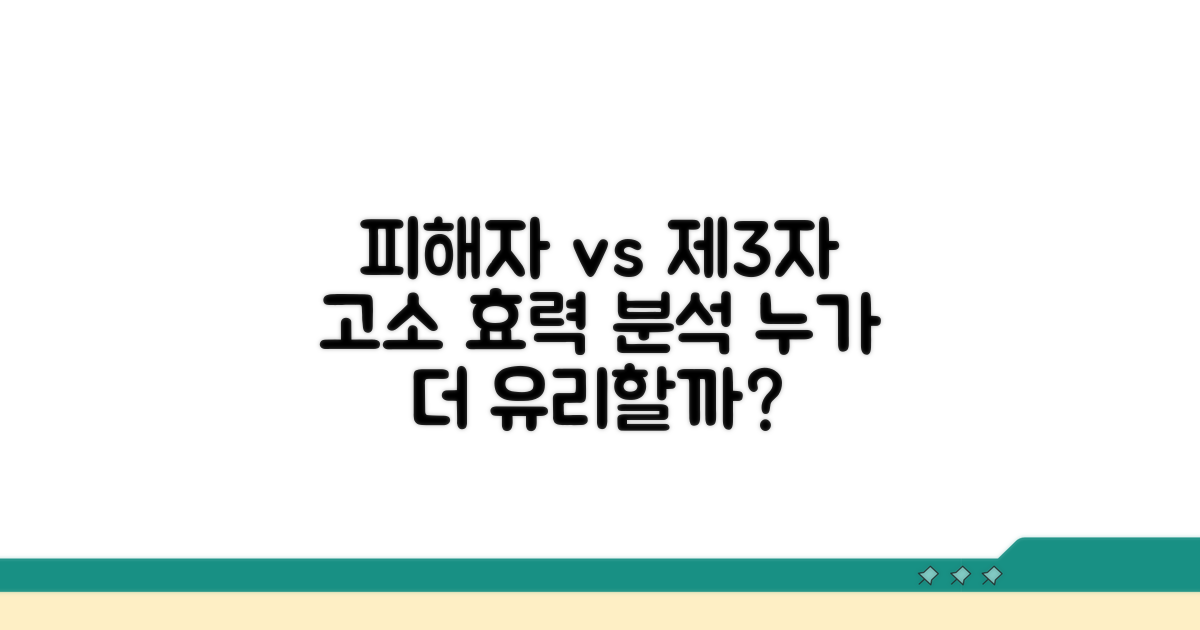 피해자 고소와 제3자 고발 효력 비교