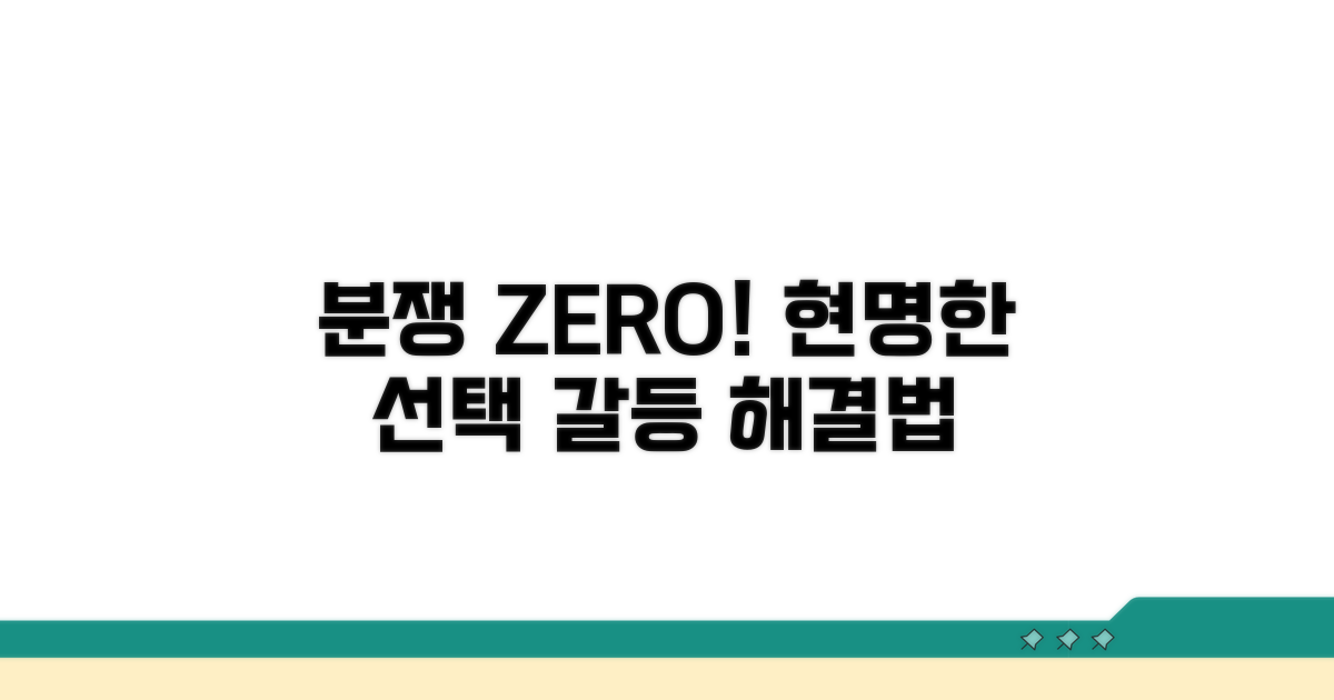 분쟁 예방을 위한 현명한 선택