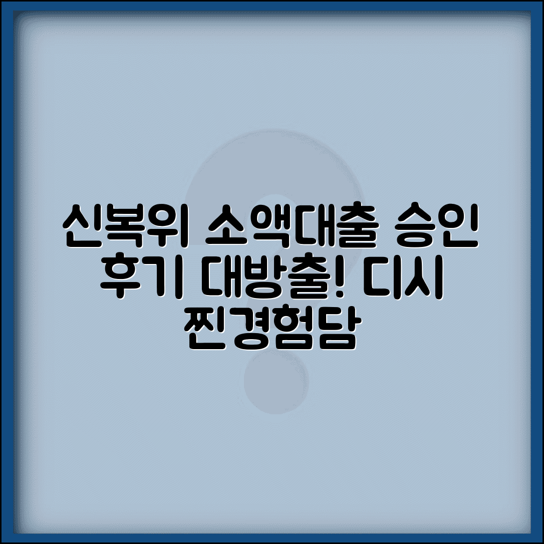 신용회복위원회 소액대출 디시 후기 | 온라인 커뮤니티에서 공유되는 실제 승인 경험담