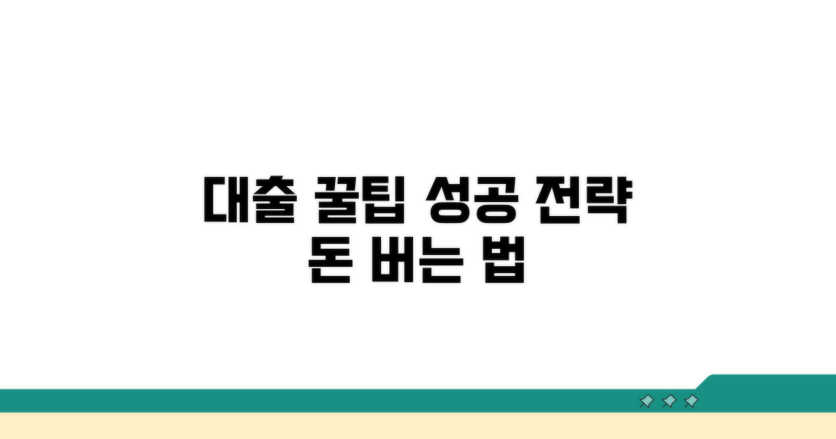 성공적인 대출 활용 꿀팁