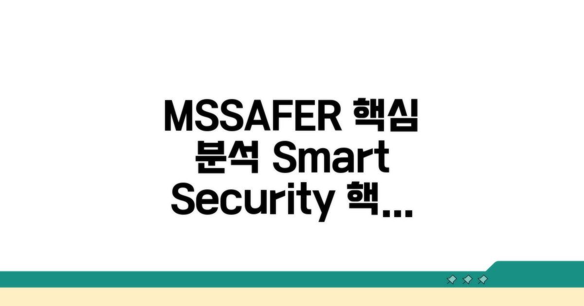 MSSAFER 서비스 핵심 기능 분석