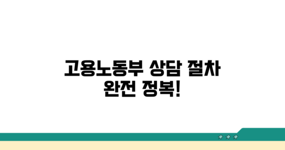 **고용노동부 상담 절차 완전 정복**