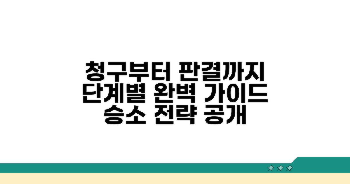 청구부터 판결까지 단계별 방법