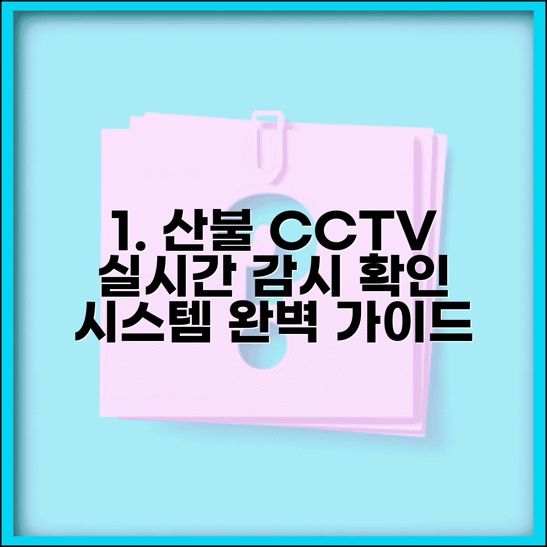 산불 cctv 실시간 감시 확인 시스템 | 산불 감시 CCTV 완벽 확인법