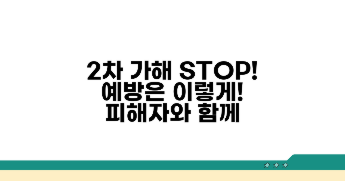 2차 가해, 이렇게 예방하세요!