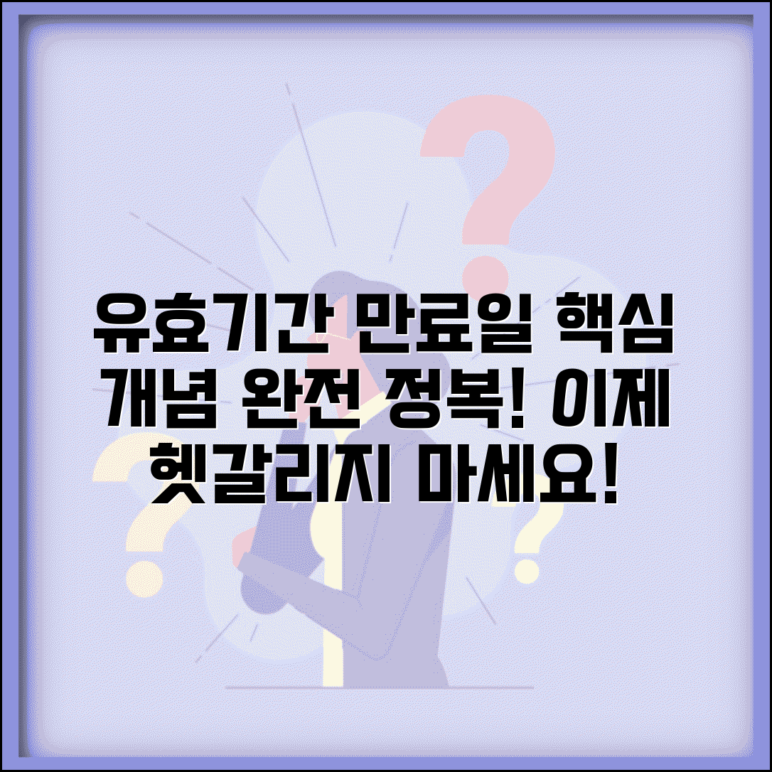 유효기간 뜻과 개념 | 만료일 개념 완벽 이해