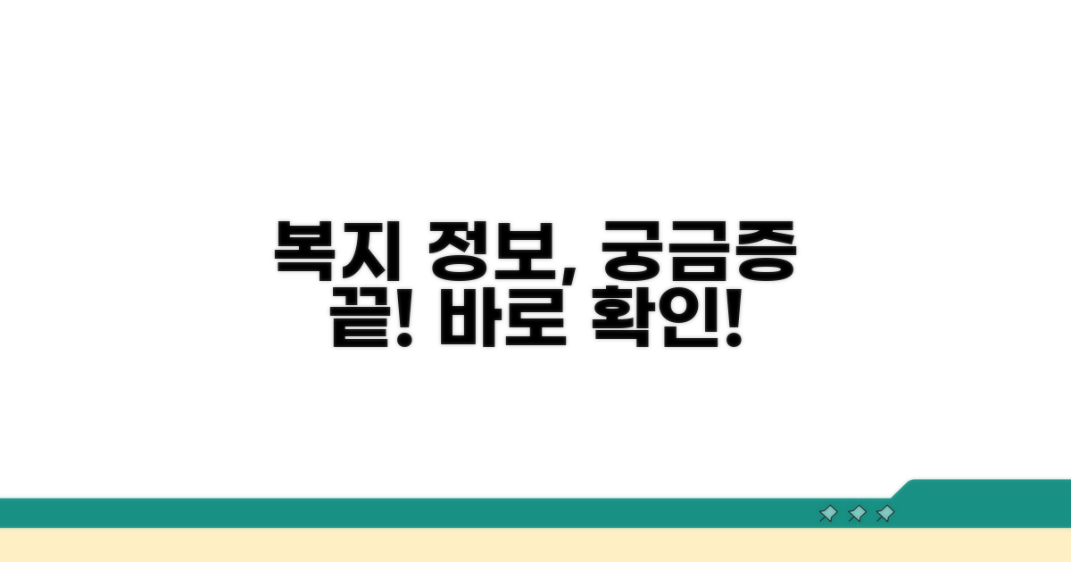 복지 정보 활용, 궁금증 해소