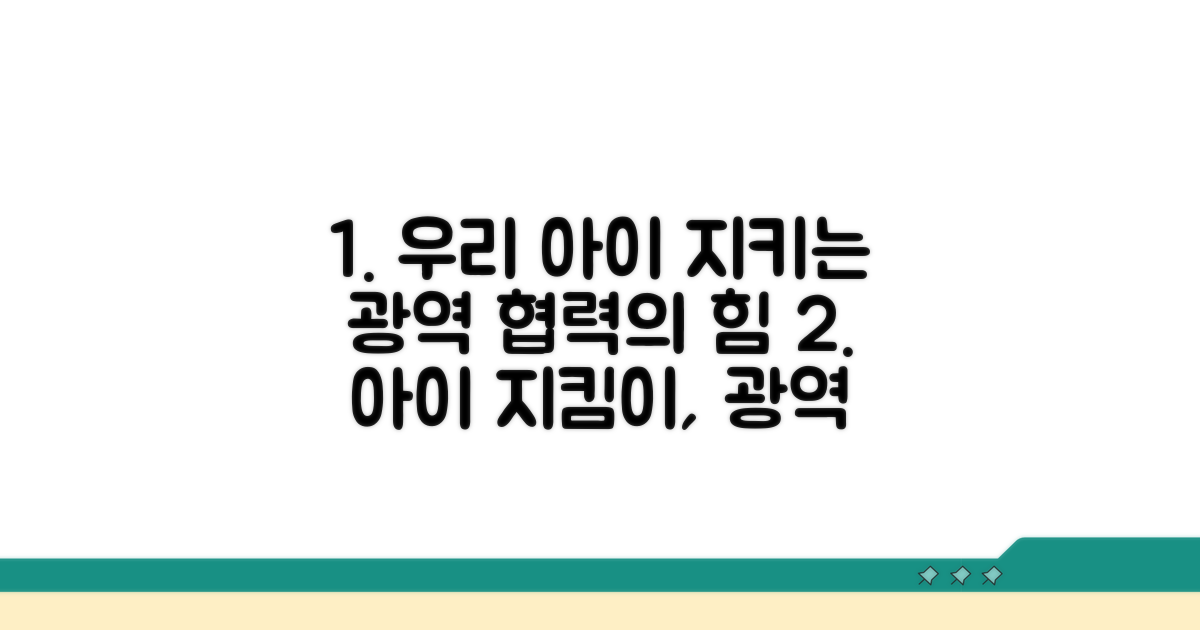 광역 협력, 우리 아이 지키는 힘
