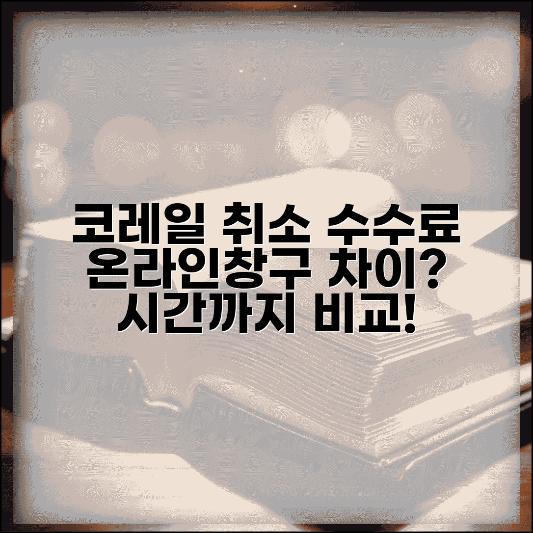 코레일 기차표 예매취소 수수료 | 온라인 창구 취소 방법별 수수료와 처리 시간 차이