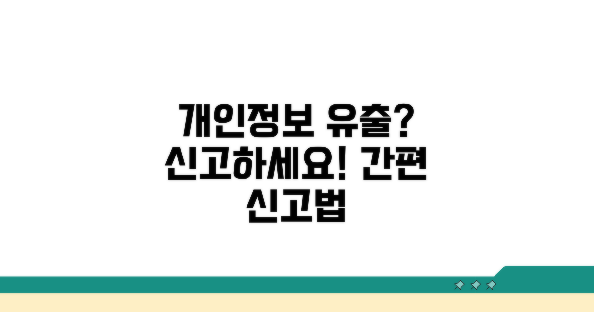 개인정보 유출 신고 방법