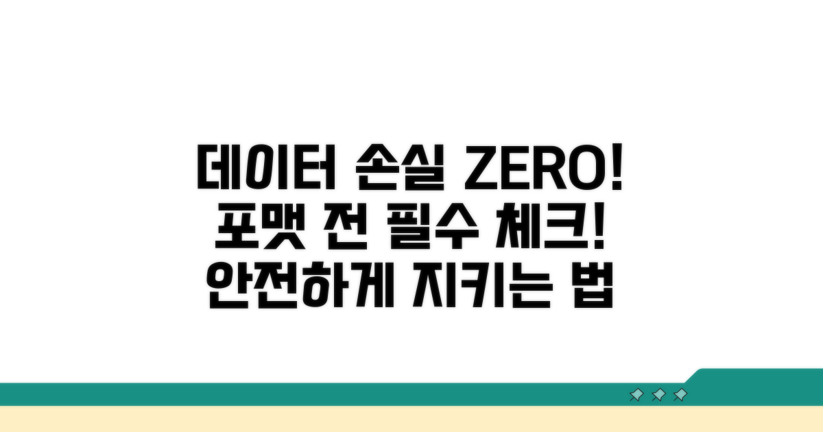 포맷 전 주의사항, 데이터 손실 막는 법