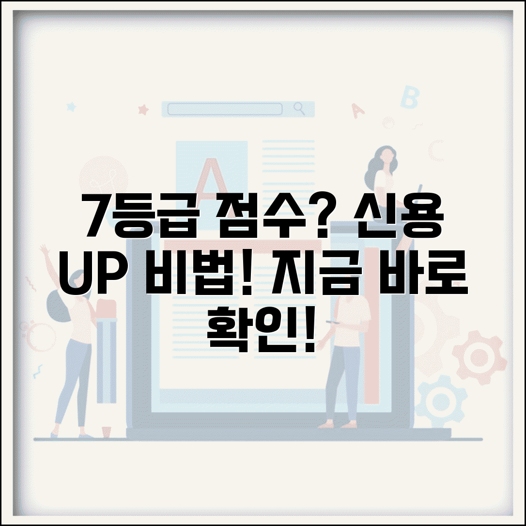 신용등급 7등급 점수 | 7등급 점수와 신용등급 올리기