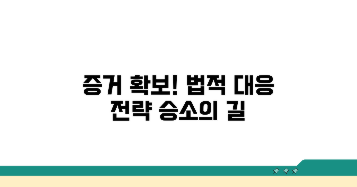 증거 확보 및 법적 대응 전략