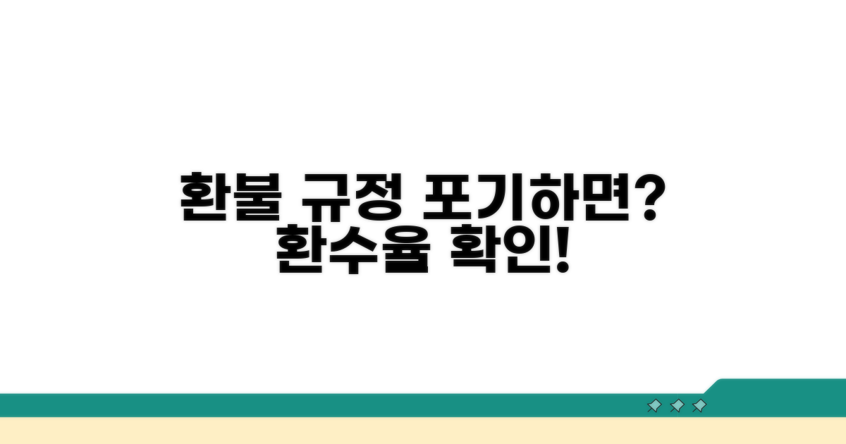 중도 포기 시 환수 기준 자세히