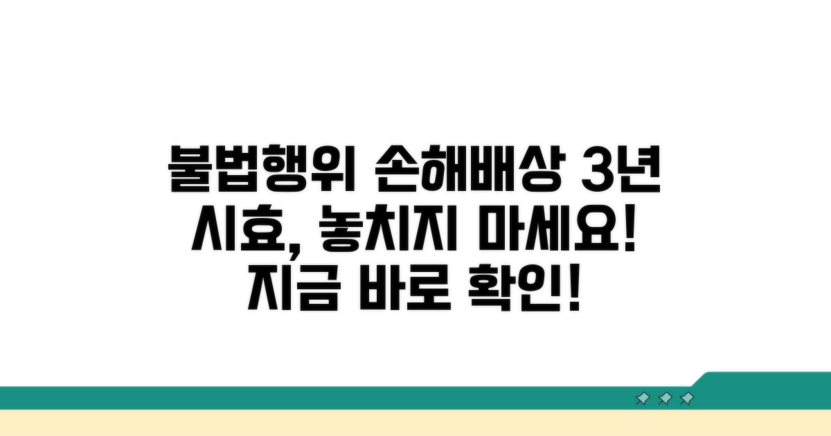 불법행위 위자료 청구 3년 시효