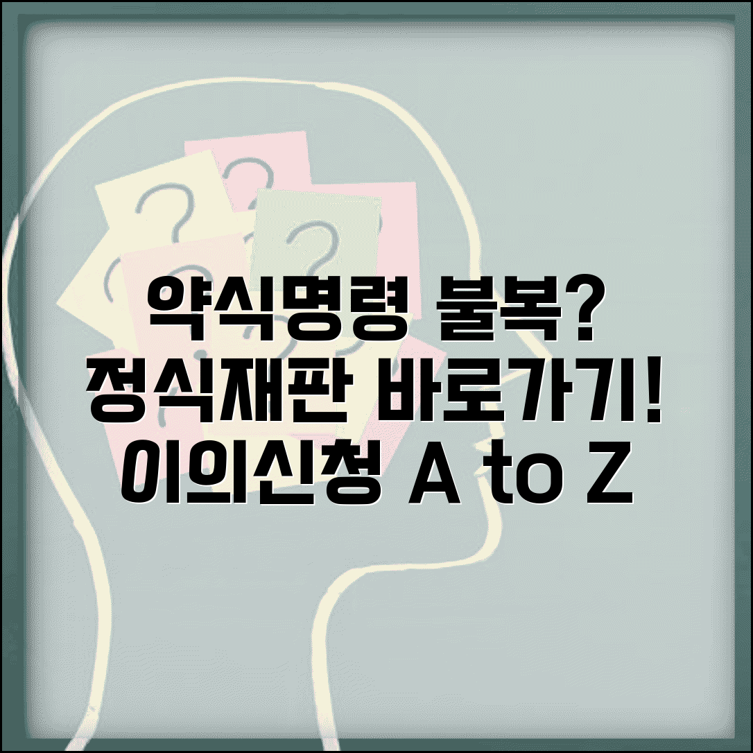 약식명령 불복 정식재판 | 약식 명령 이의 신청