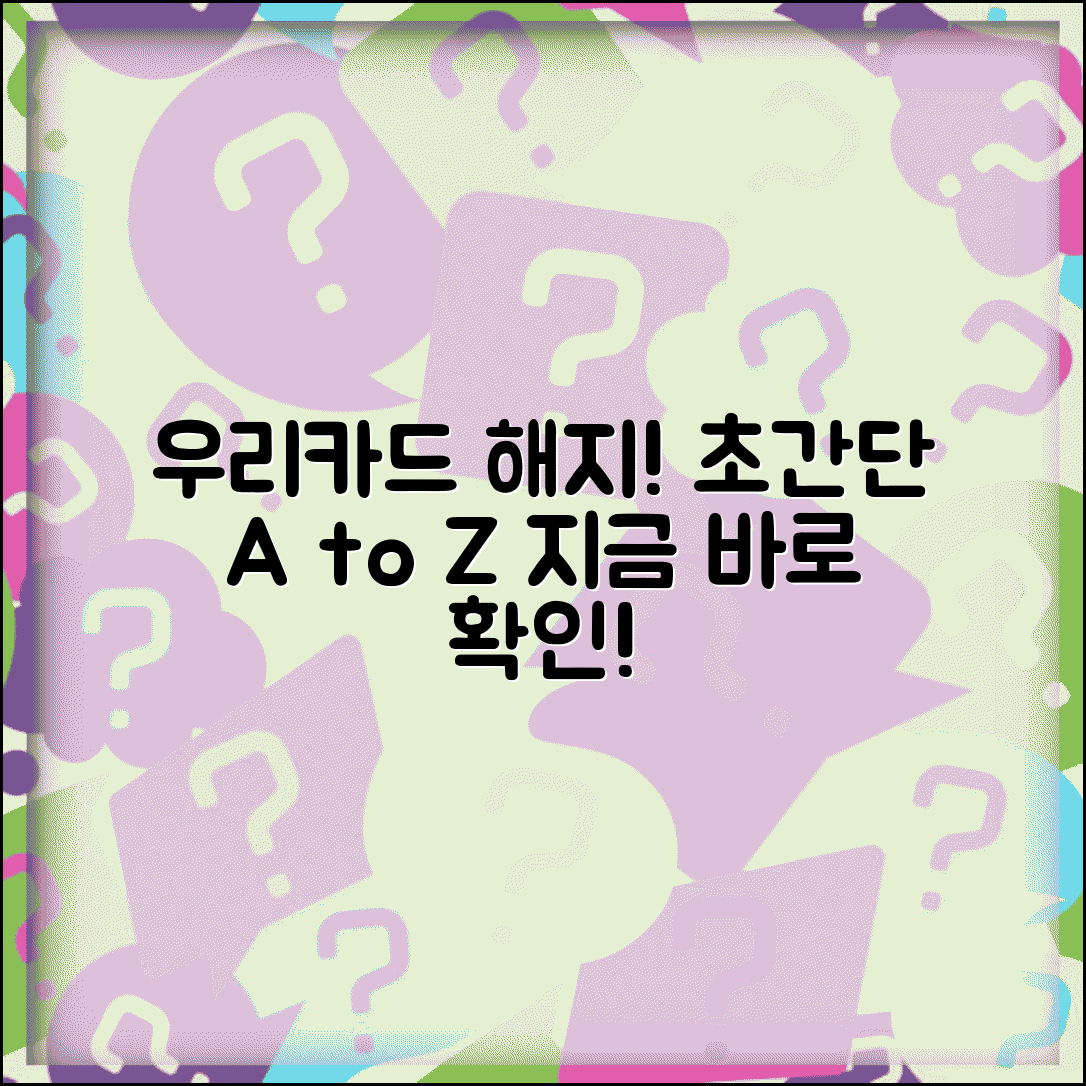우리카드 해지방법 완벽 가이드 | 우리카드 해지 절차 A to Z