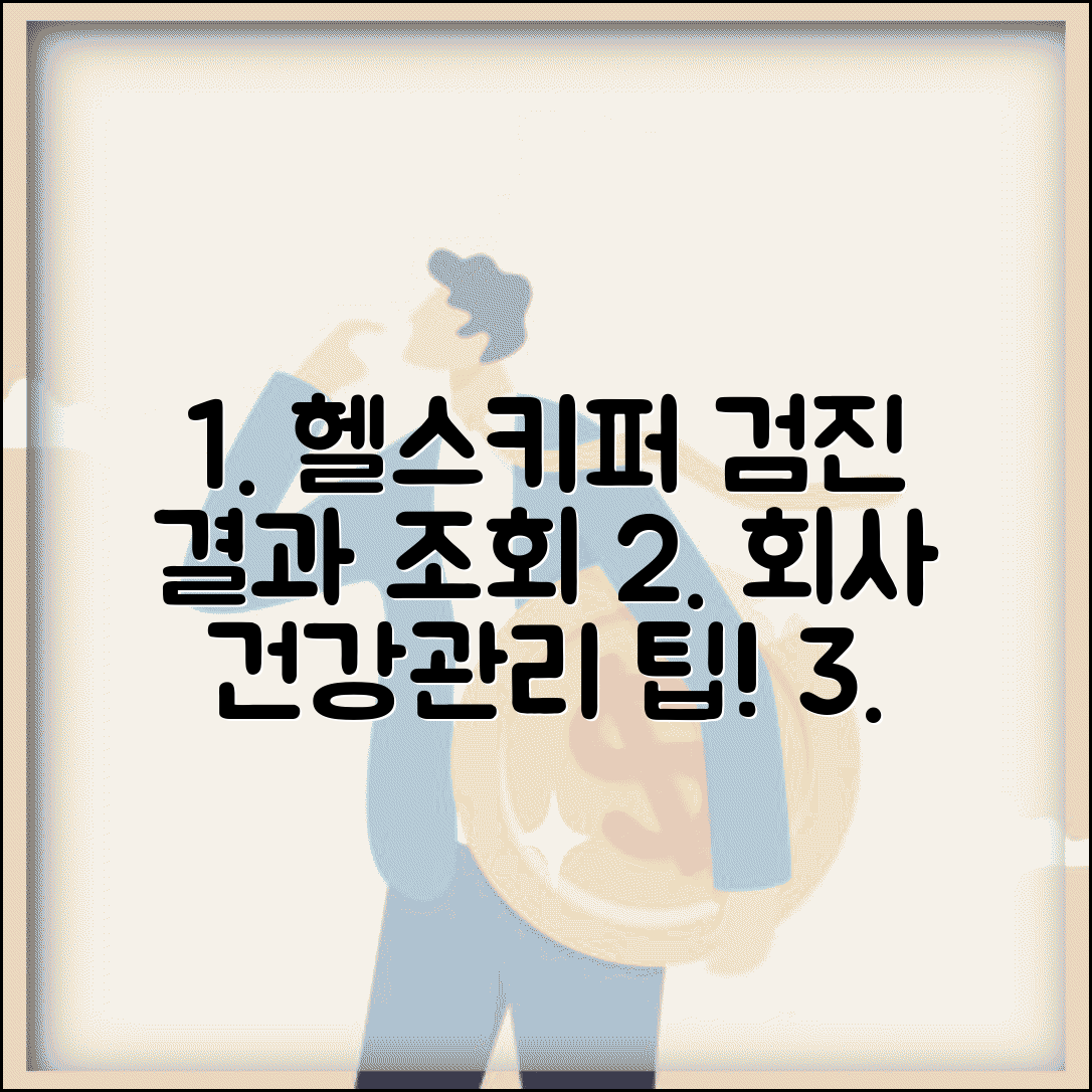 건강검진 결과 조회 헬스키퍼 이용법 | 회사 건강관리 담당자 조회 방법