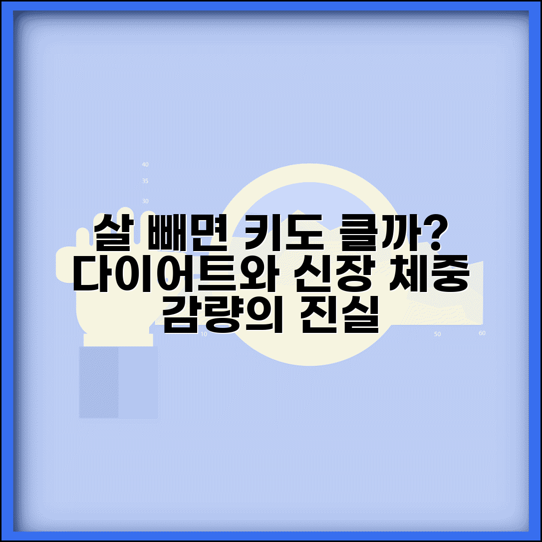 살 빼면 키도 클까요 | 다이어트 | 신장변화 | 체중감량