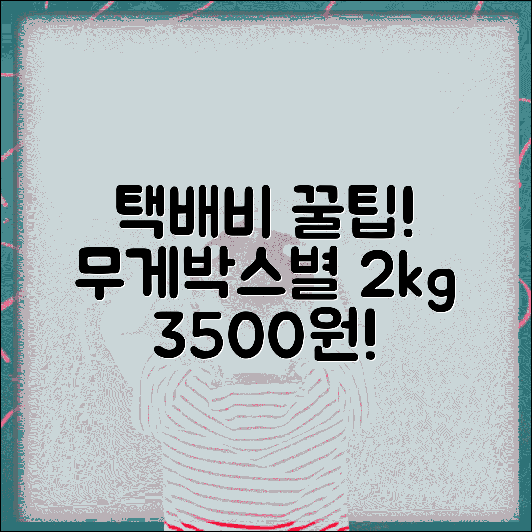 택배 요금 박스 크기별 무게별 | 택배 비용 2kg 3500원 5kg 4500원
