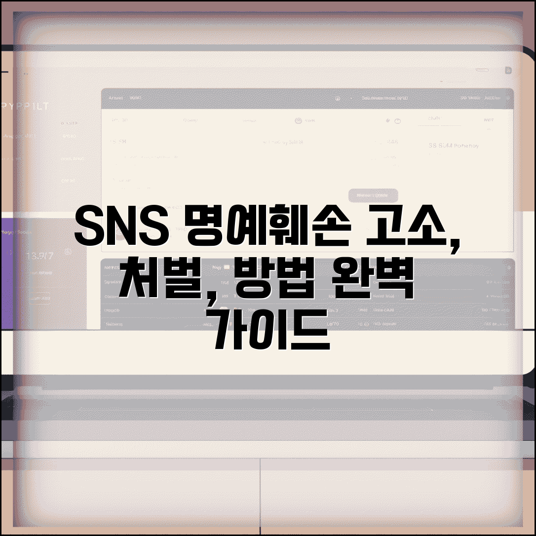 명예훼손 고소 방법 | SNS 명예훼손 처벌 고소장 작성 법