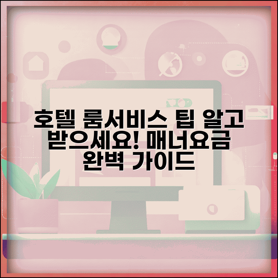 호텔 객실 서비스 팁 가이드 | 호텔 룸서비스 팁과 서비스 요금