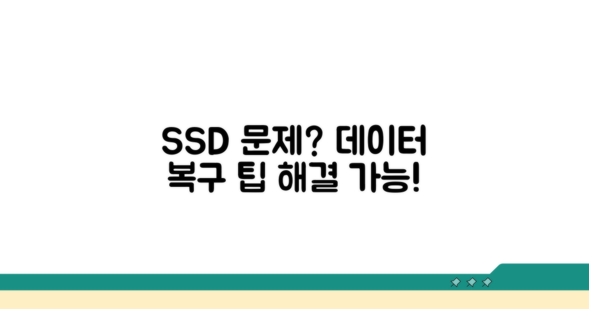 SSD 문제 해결, 데이터 복구 팁