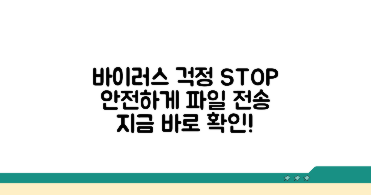 바이러스 걱정 없는 전송 방법