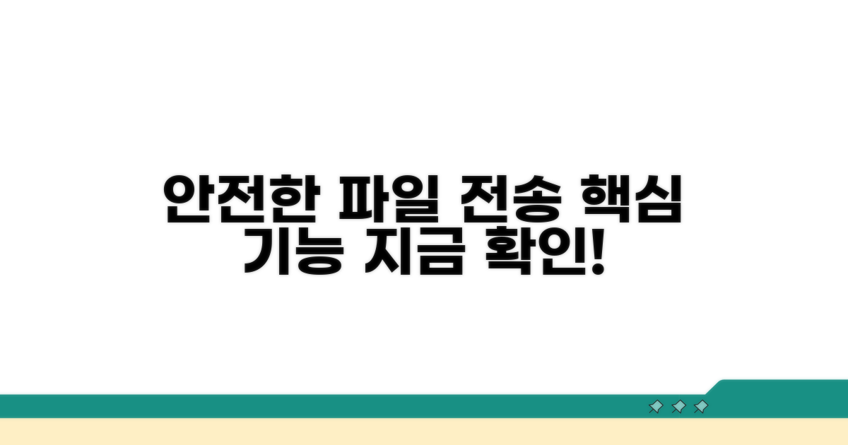 안전한 파일 전송 서비스 핵심