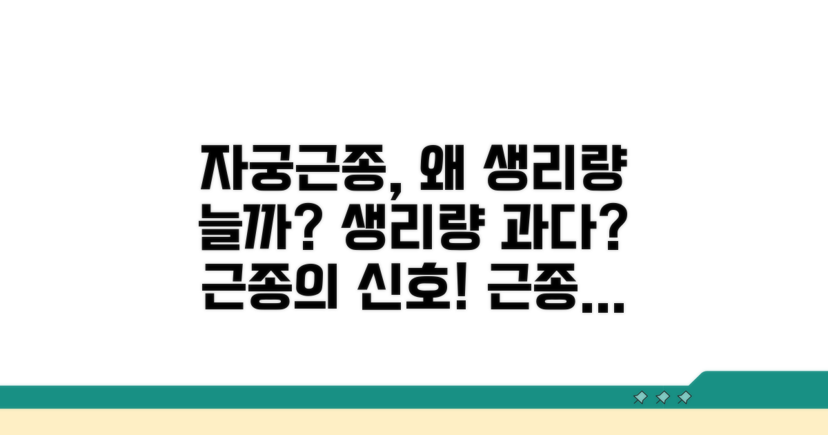 자궁근종, 생리양 많아지는 이유