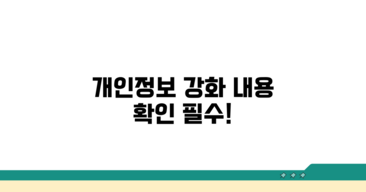 개인정보 보호 강화 내용 확인