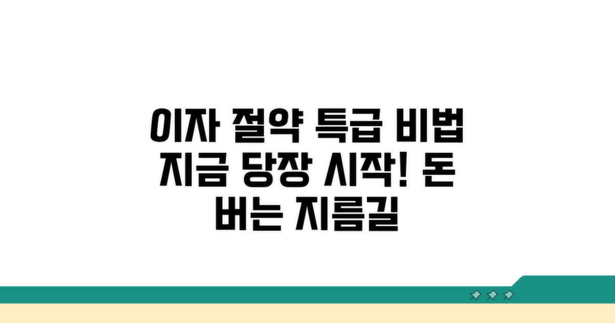 이자 부담 줄이는 실전 노하우