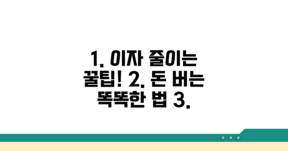 이자 절약 꿀팁과 현명한 활용법