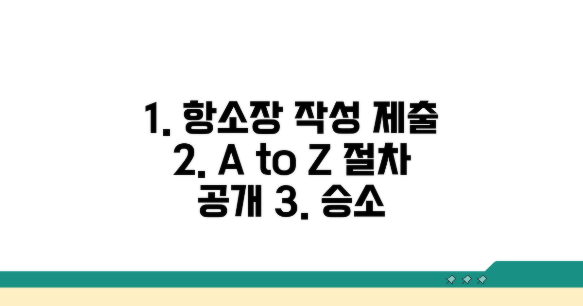 항소장 작성과 제출, 구체적 절차